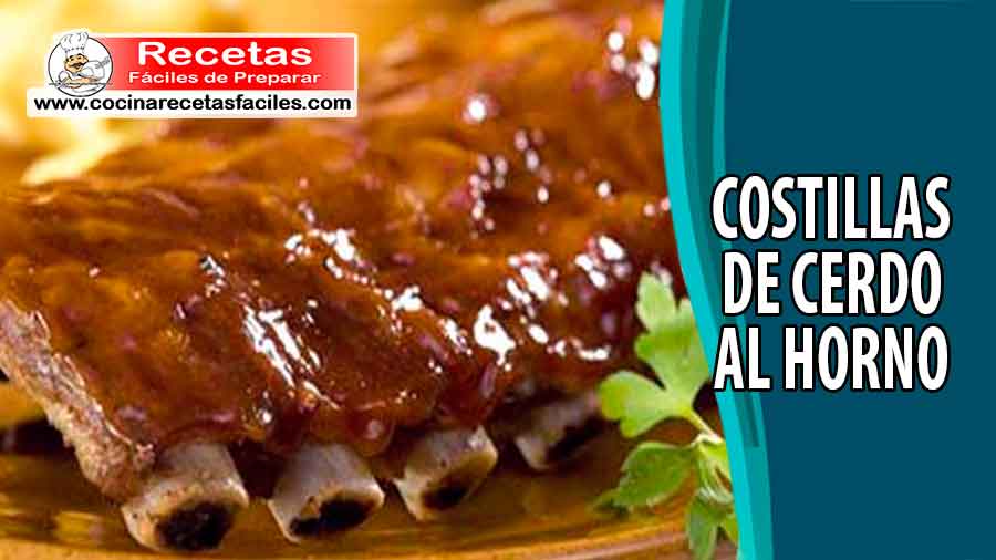 Costillas de cerdo al horno