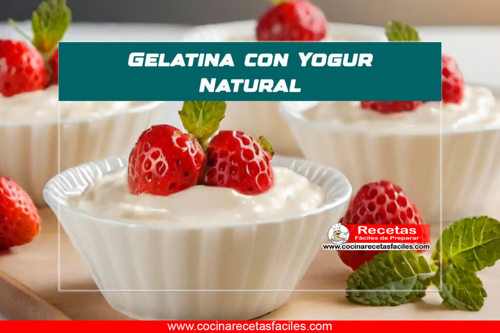 Gelatina Con Yogurt Natural Y Lechera