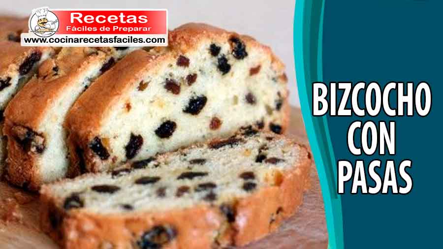 Bizcocho con pasas
