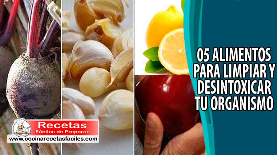 05 alimentos para limpiar y desintoxicar tu organismo