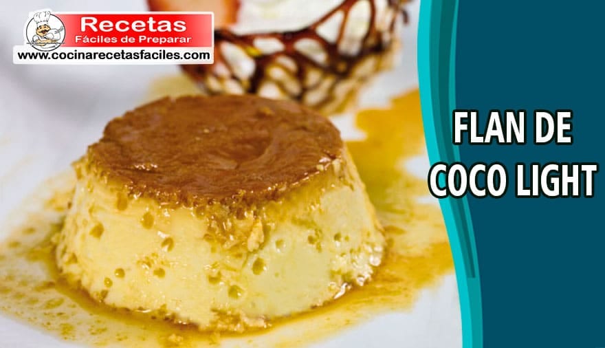 Flan de coco light