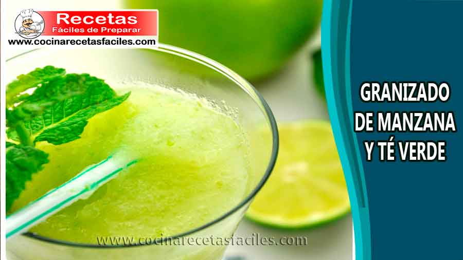 Granizado de manzana y té verde