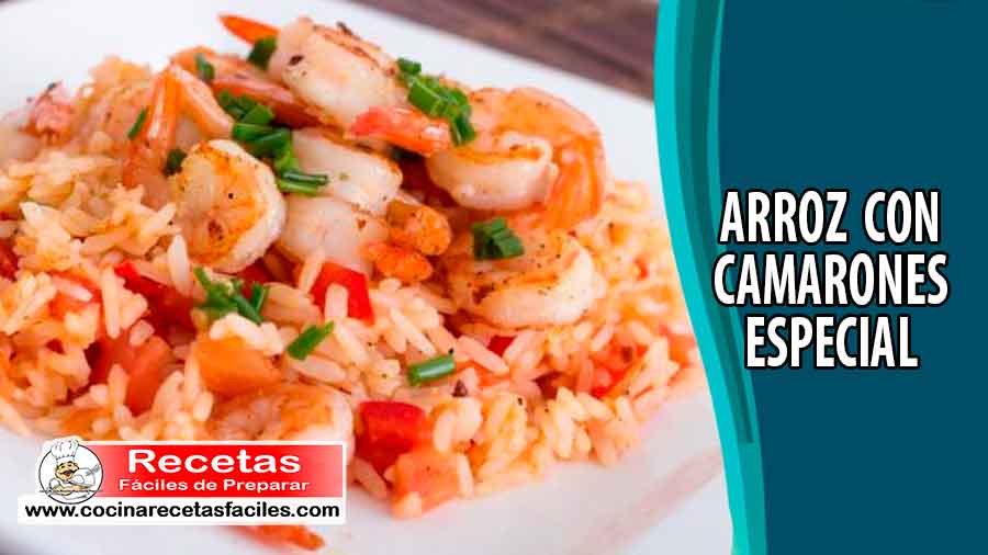 Arroz con camarones especial