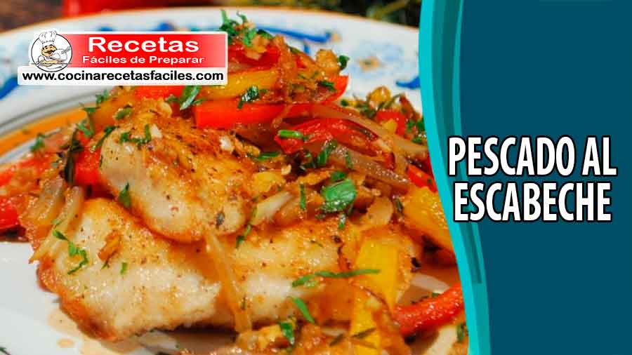 Pescado al escabeche con vegetales cocidos