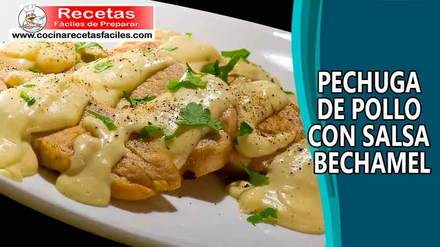 Pechuga de pollo con salsa bechamel