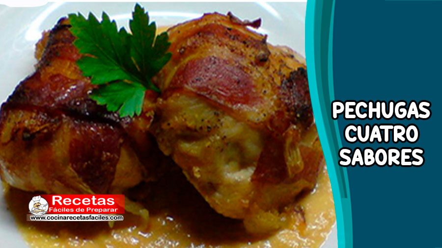 Prepara esta deliciosa receta de Pechugas cuatro sabores, una combinación exquisita en un solo plato. Una receta sencilla, fácil de realizar, apunta los pasos a seguir y nos cuentas como te salió!
