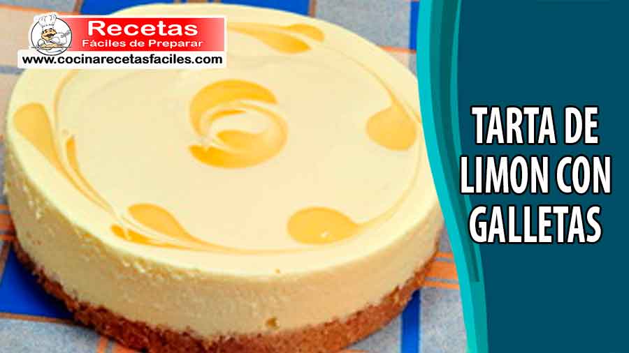 Tarta de limón con galletas