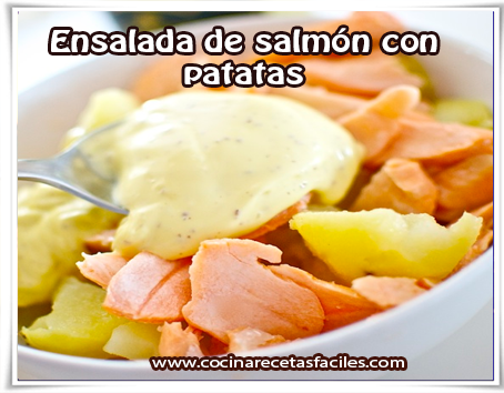 Recetas de ensaladas , ensalada de salmón con patatas