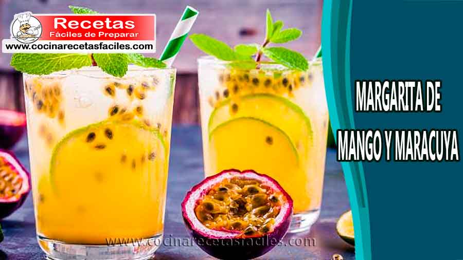 Margarita de mango y maracuyá