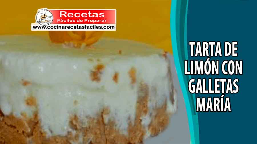 Tarta de limón con galletas maría