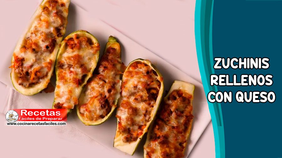 Los zucchinis rellenos con queso son muy fáciles y rápidos de preparar. Una receta ideal para compartirlo con toda la familia, un plato económico, sabroso y que siempre gusta a todos.