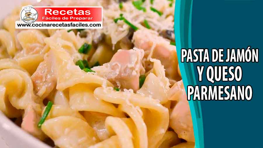 Pasta de jamón y queso parmesano