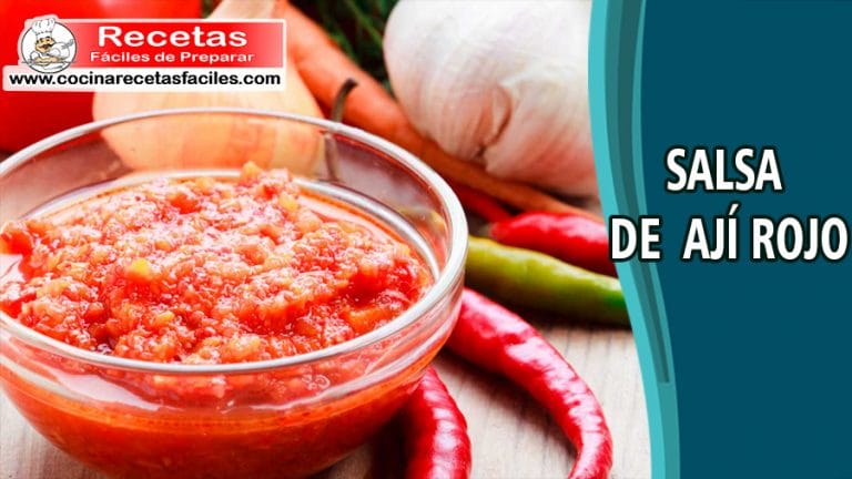 Salsa de ají rojo - cocinarecetasfaciles.com | Recetas fáciles de ...