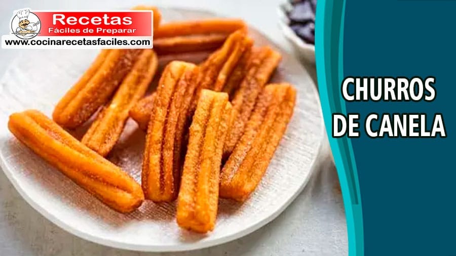 Receta de churros de canela