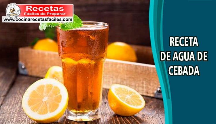 Receta de agua de cebada