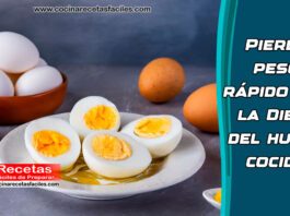 Pierde peso rápido con la Dieta del huevo cocido