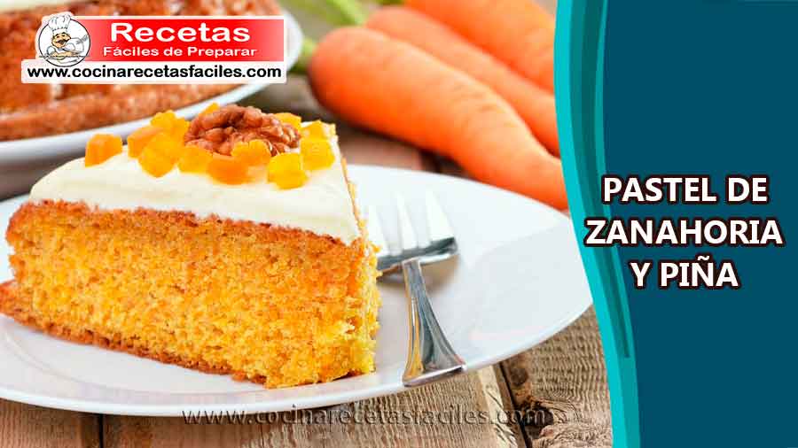 Pastel de zanahoria y piña