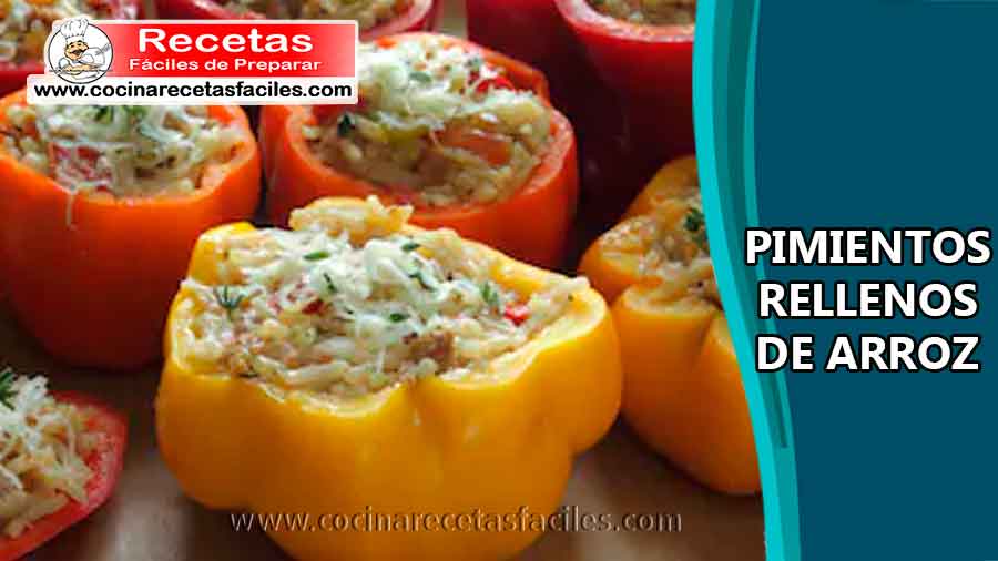 Pimientos rellenos de arroz