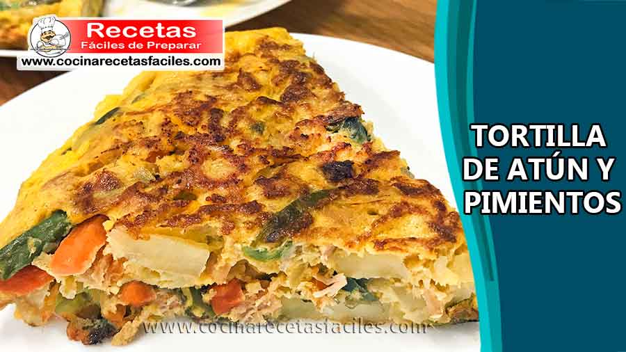 Tortilla de atún y pimientos