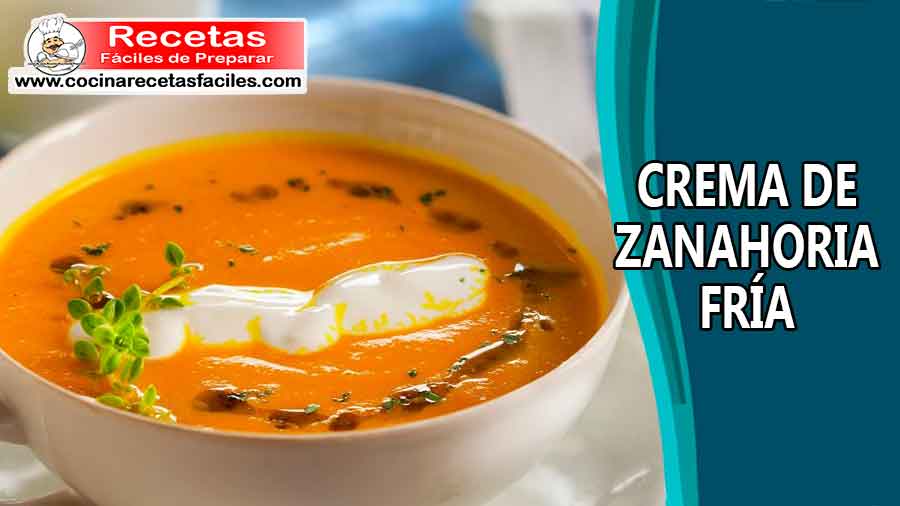 Crema de zanahoria fría