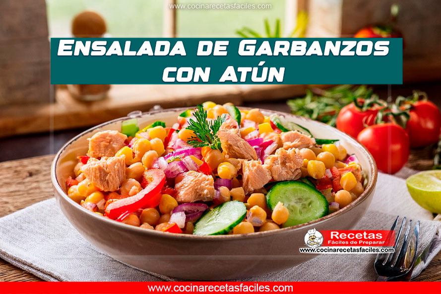 Ensalada de garbanzos con atún