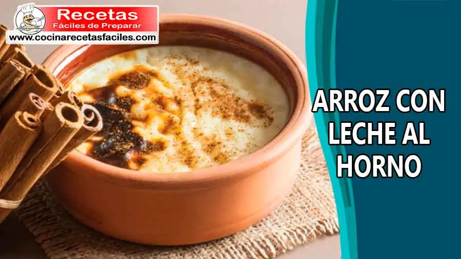 Arroz con leche al horno
