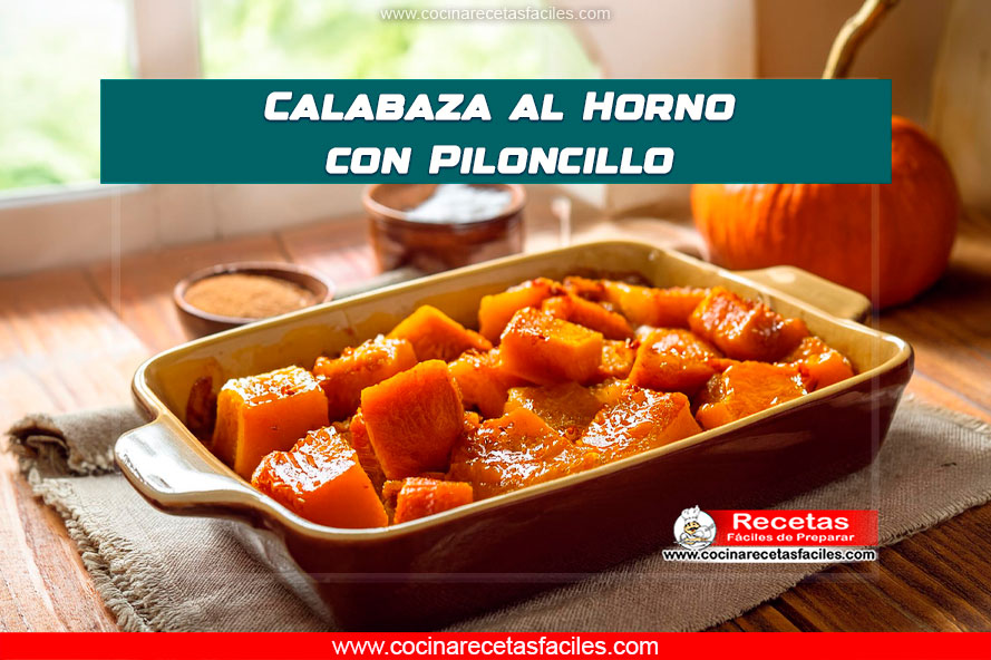 Calabaza al horno con piloncillo, caramelizada y especiada