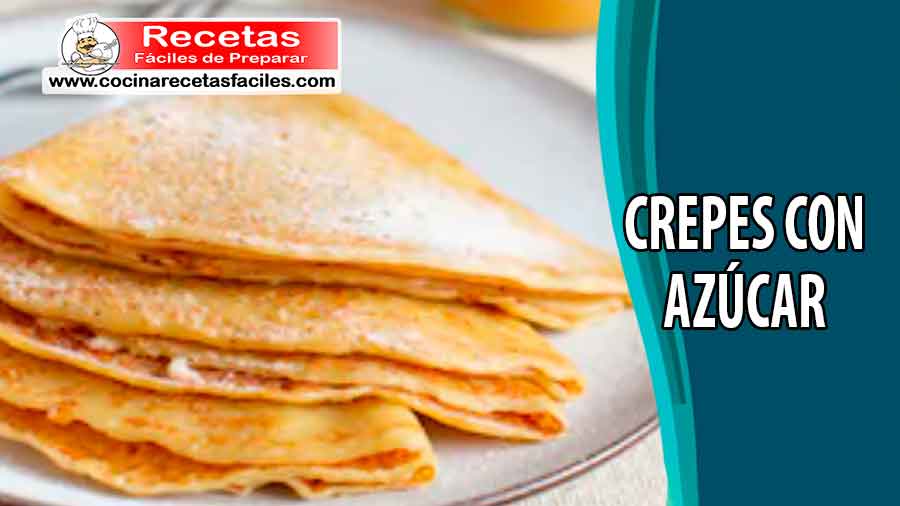 Crepes con azúcar