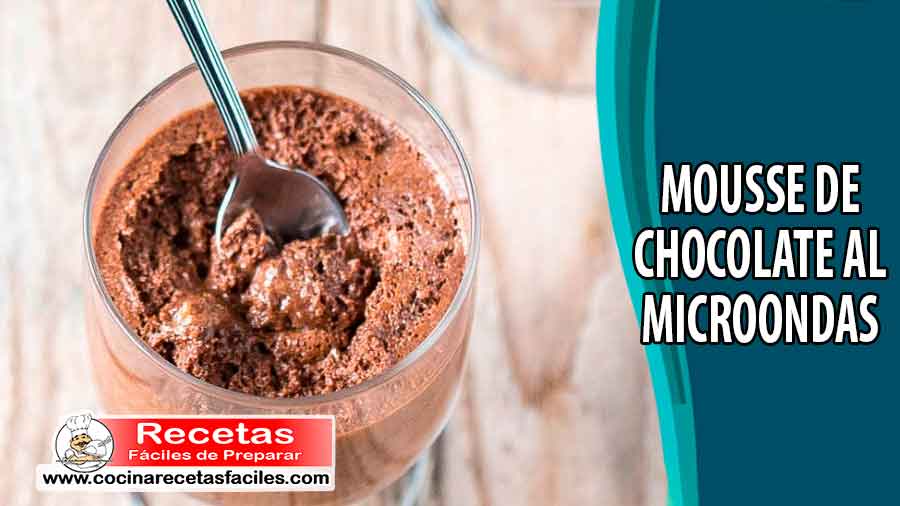 Mousse de chocolate al microondas