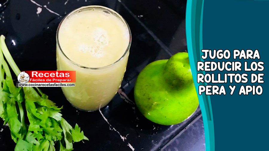 Un jugo buenísimo que les ayudará a adelgazar y reducir los rollitos, se trata de un jugo que combina los nutrientes de la pera y el apio, acompáñame y descubre cómo te puede ayudar esta preparación.