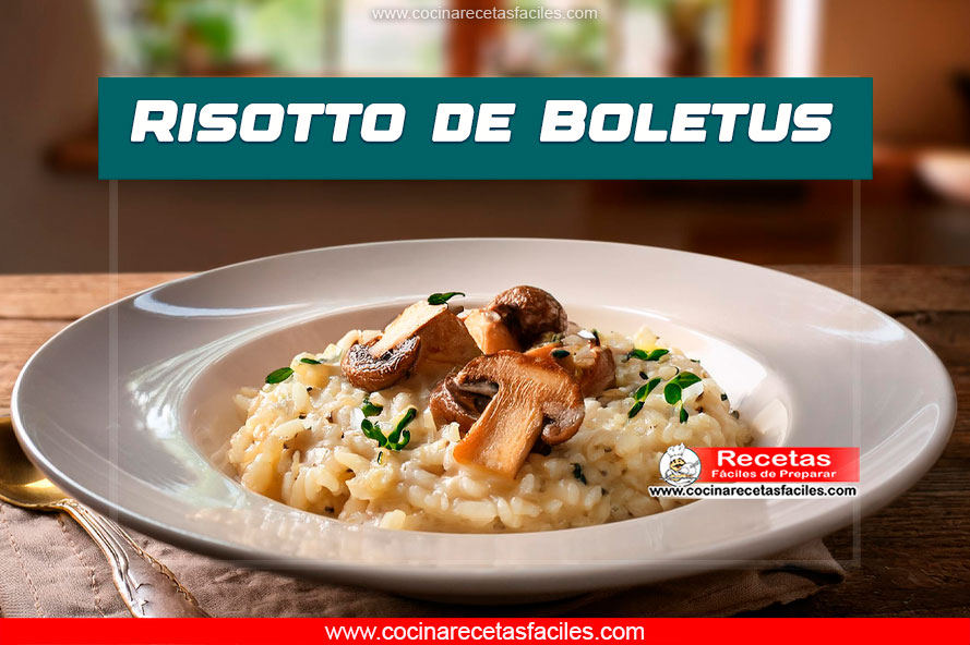 Risotto de Boletus servido con queso parmesano rallado