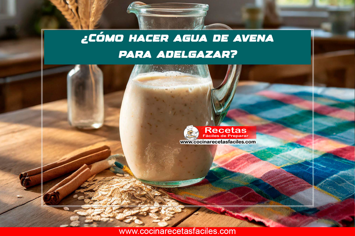 Como Preparar Agua De Avena Para Adelgazar Correctamente