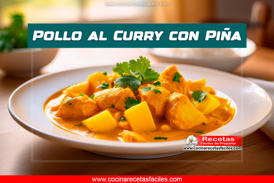 Pollo al curry con piña