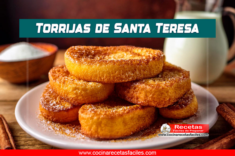 Torrijas de Santa Teresa crujientes con azúcar y canela