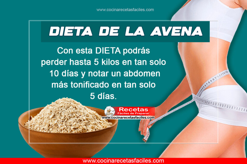 Adelgaza y pierde la barriga con la dieta de la avena en 5 dìas