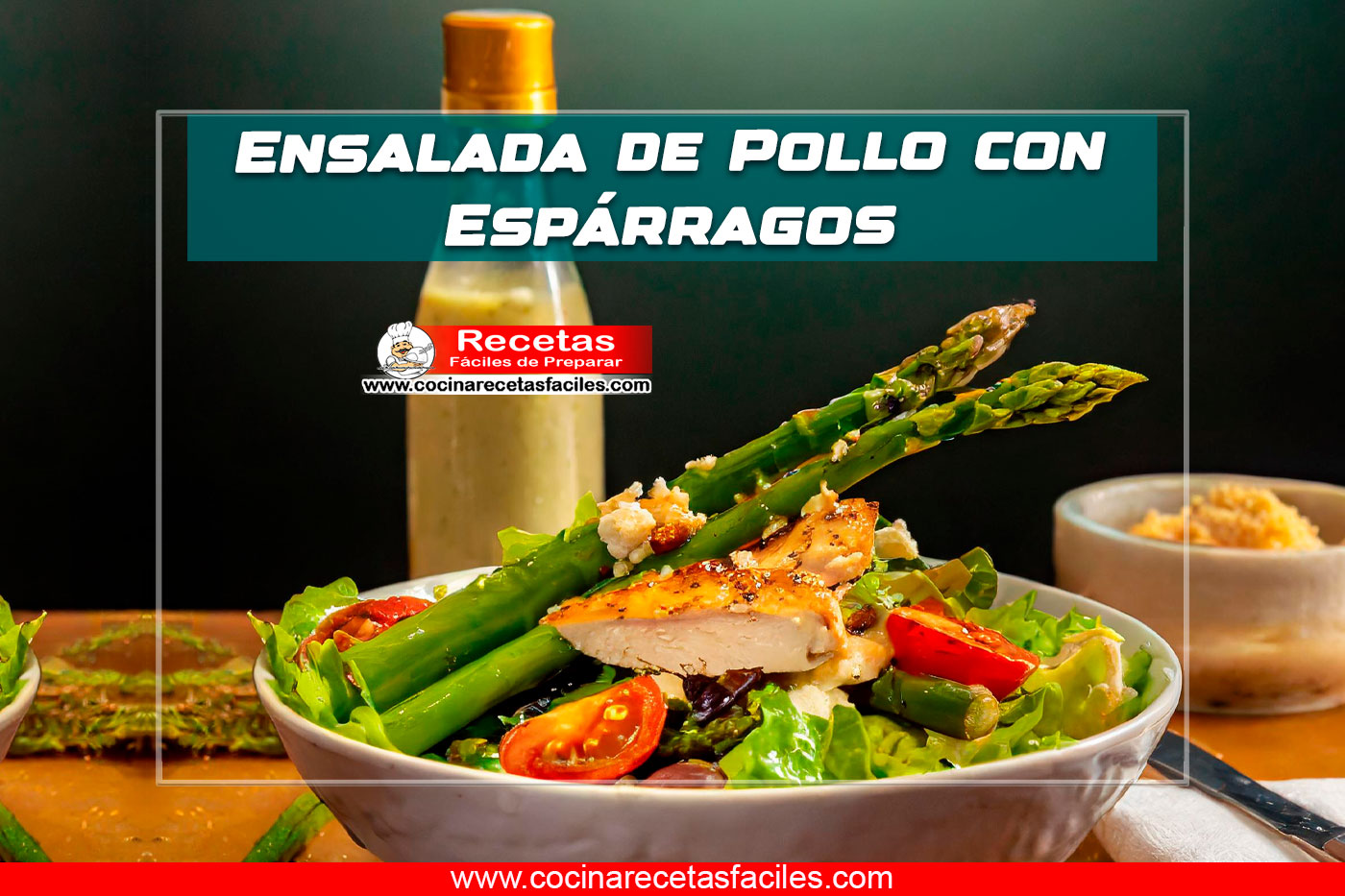 "Imagen de Ensalada de Pollo con Espárragos, una opción fresca y sabrosa."