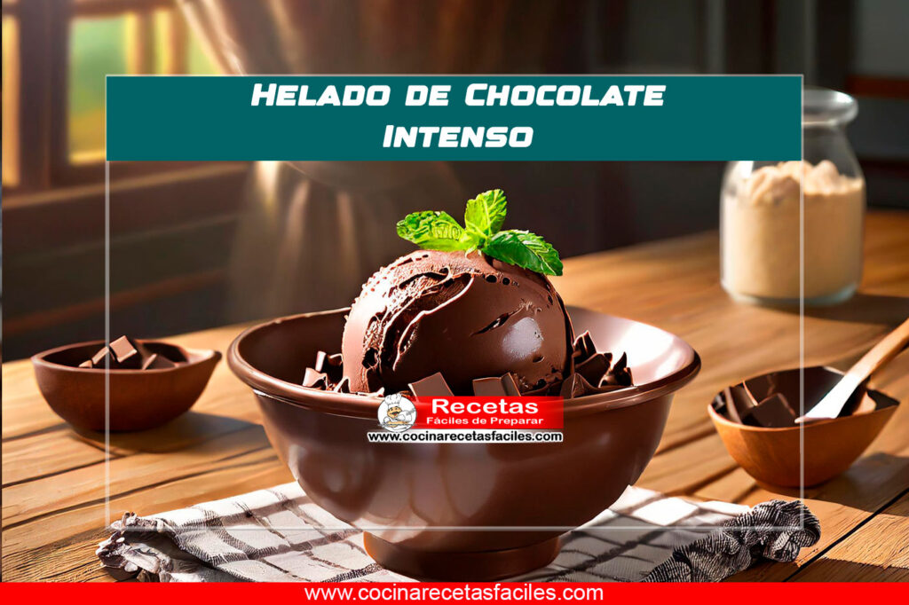 Helado de Chocolate Intenso: Receta Casera y Deliciosa