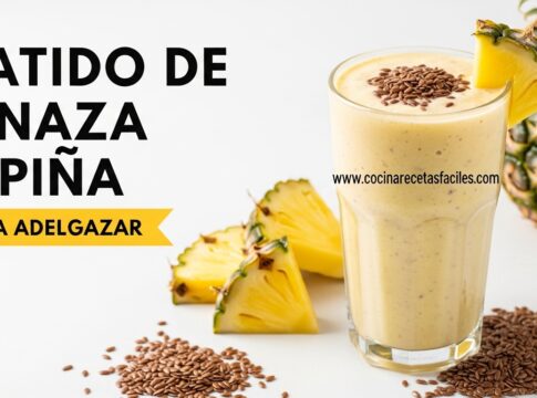 Licuado de linaza con mango y chía para quemar grasa abdominal