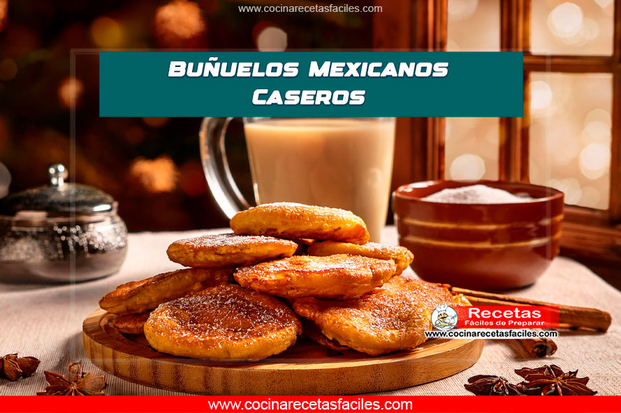 Buñuelos mexicanos crujientes y dorados espolvoreados con azúcar