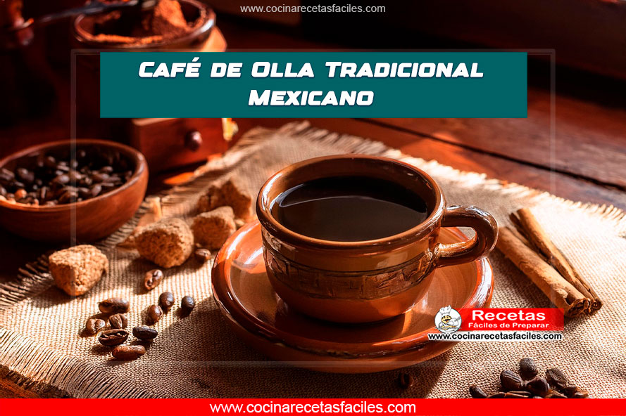 Taza de café de olla tradicional, con canela y piloncillo