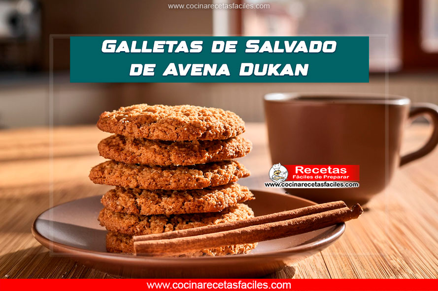 Galletas de salvado de avena Dukan apiladas en un plato