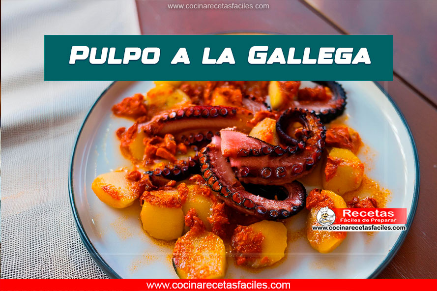 Pulpo a la Gallega servido sobre patatas con pimentón