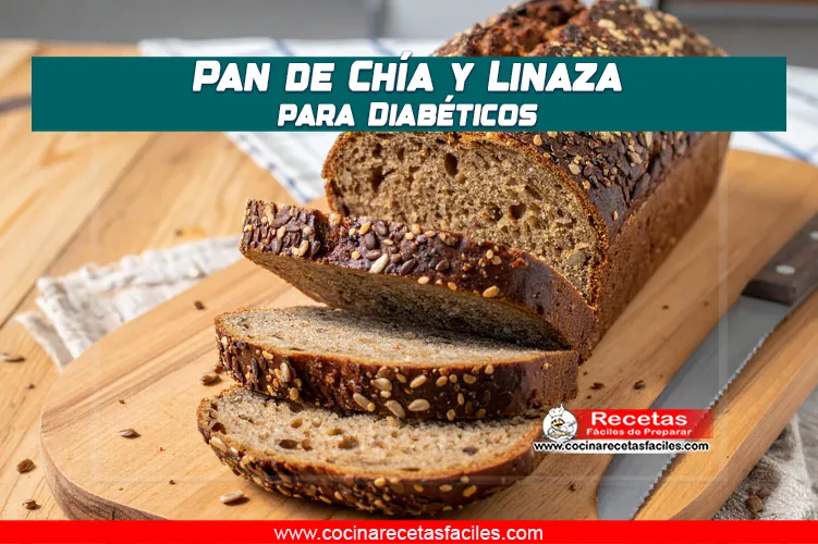 Pan de chía y linaza bajo en carbohidratos, ideal para diabéticos