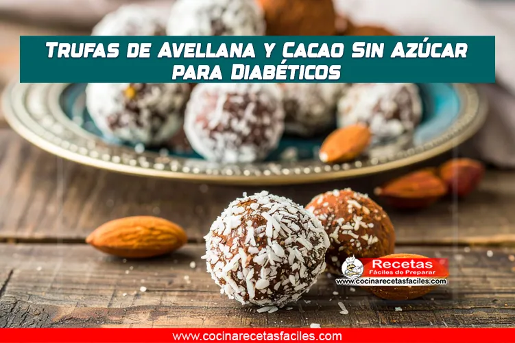 Trufas caseras sin azúcar con avellanas y cacao puro, decoradas de forma natural