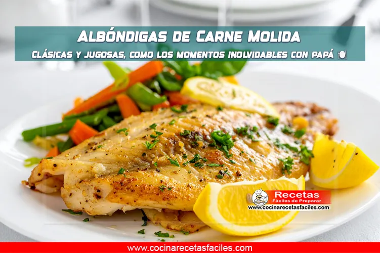 Filetes de tilapia al horno con hierbas y limón, acompañados de vegetales al vapor